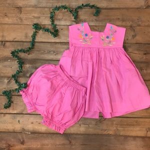 Baby Girl Embroidered Summer Outfit 18 Months